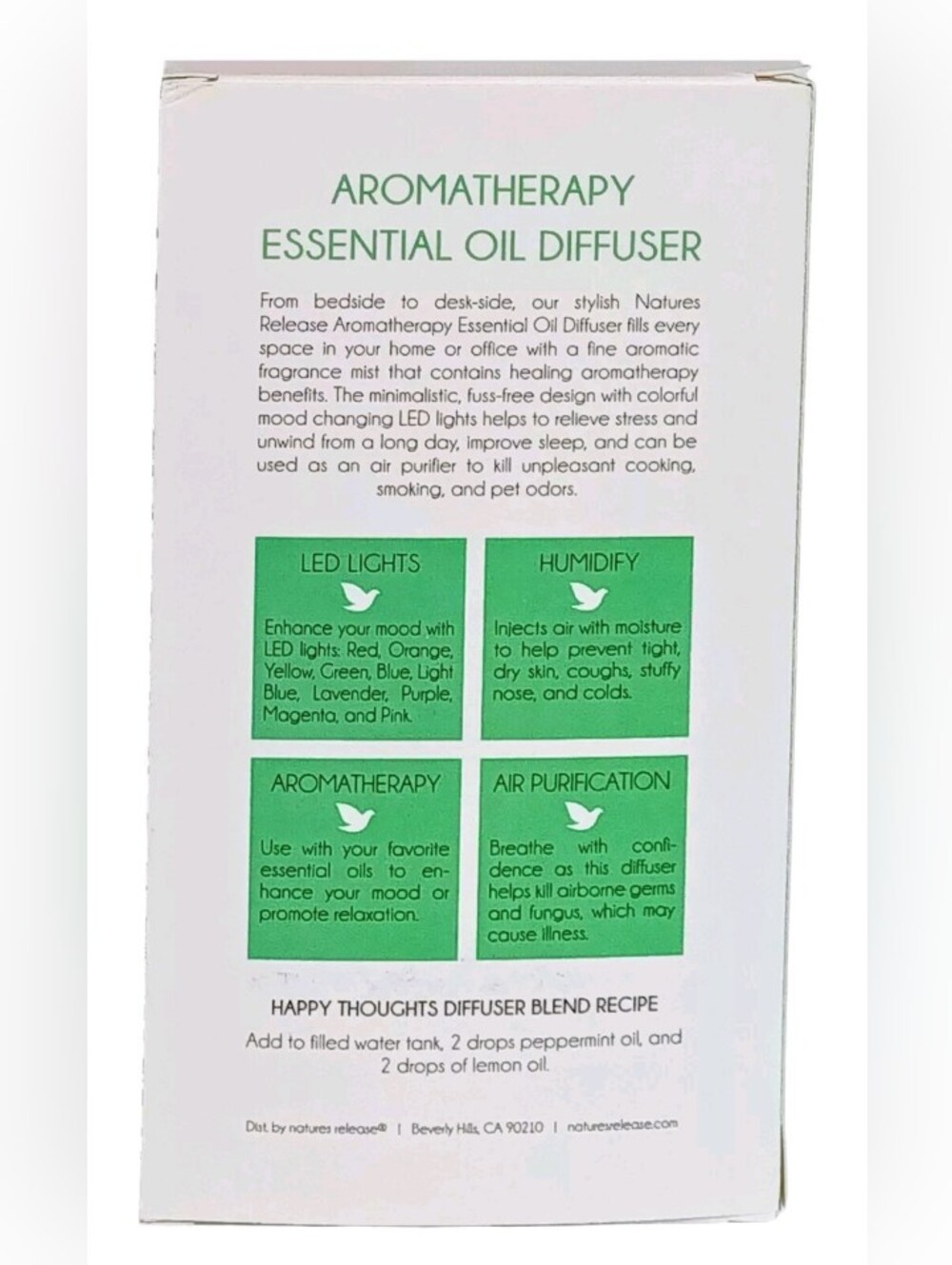 Aromatherapy Essential Oil Diffuser Cool Mist Humidifier Color Changing Auto-Off - Picture 7 of 11